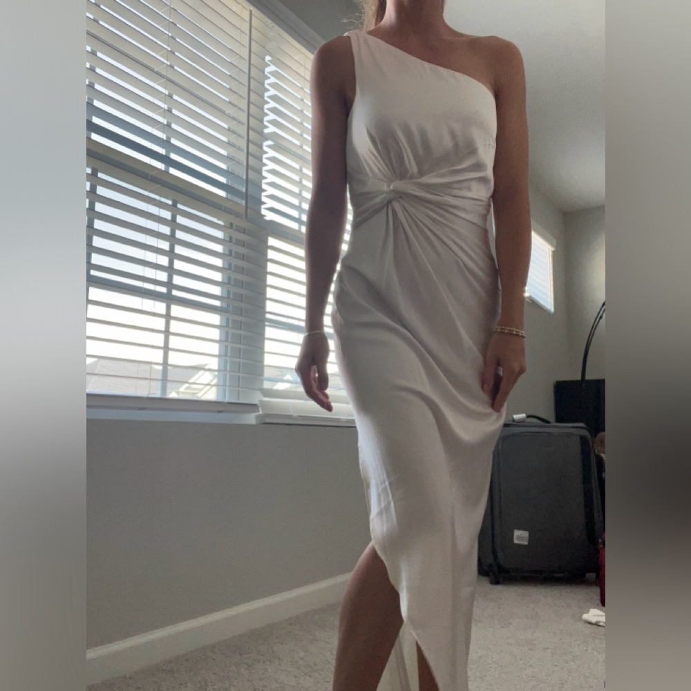 Abercrombie and Fitch Maxi/Midi white toga style dress XS New